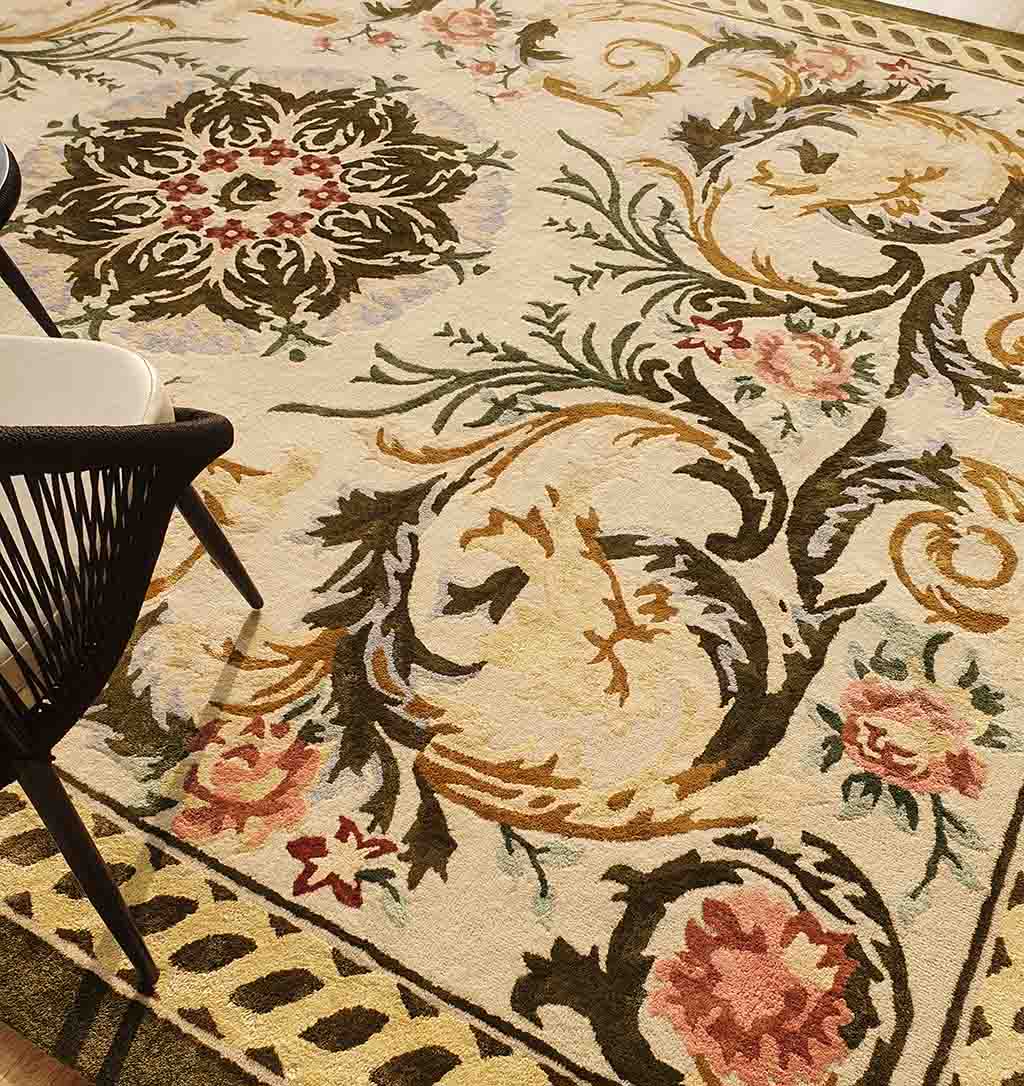 Luxurious Wool, Silk & Cotton Handmade Rug - HTWV 03 (300x400cm)