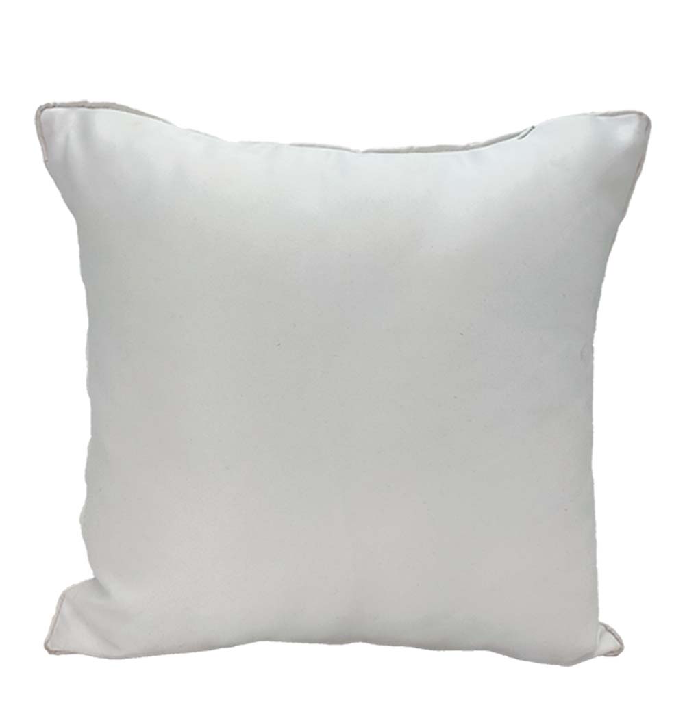 The RAMSHA HOME Polyester Cushion With Gold Floral Foil Print (CS-242), featuring an insert and slightly rounded corners, is showcased against a white background.