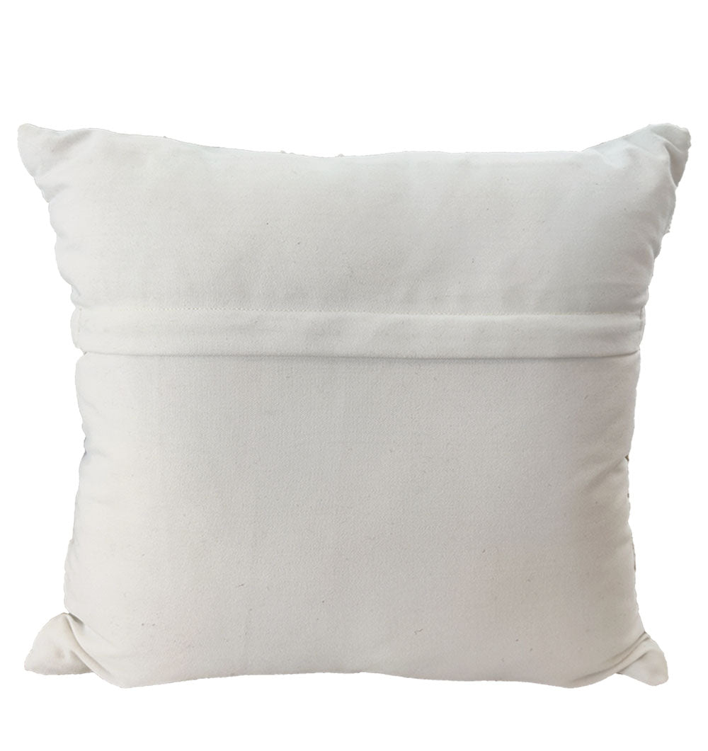 The RAMSHA HOME 100% Polyester Cushion CS-252 features a plain white design with a simple seam across the back, shown against a white background—perfect for minimalist home decor.