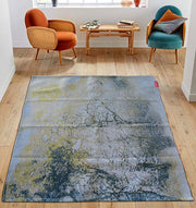 Geometry Pattern Printed Durry Green Color DD-009