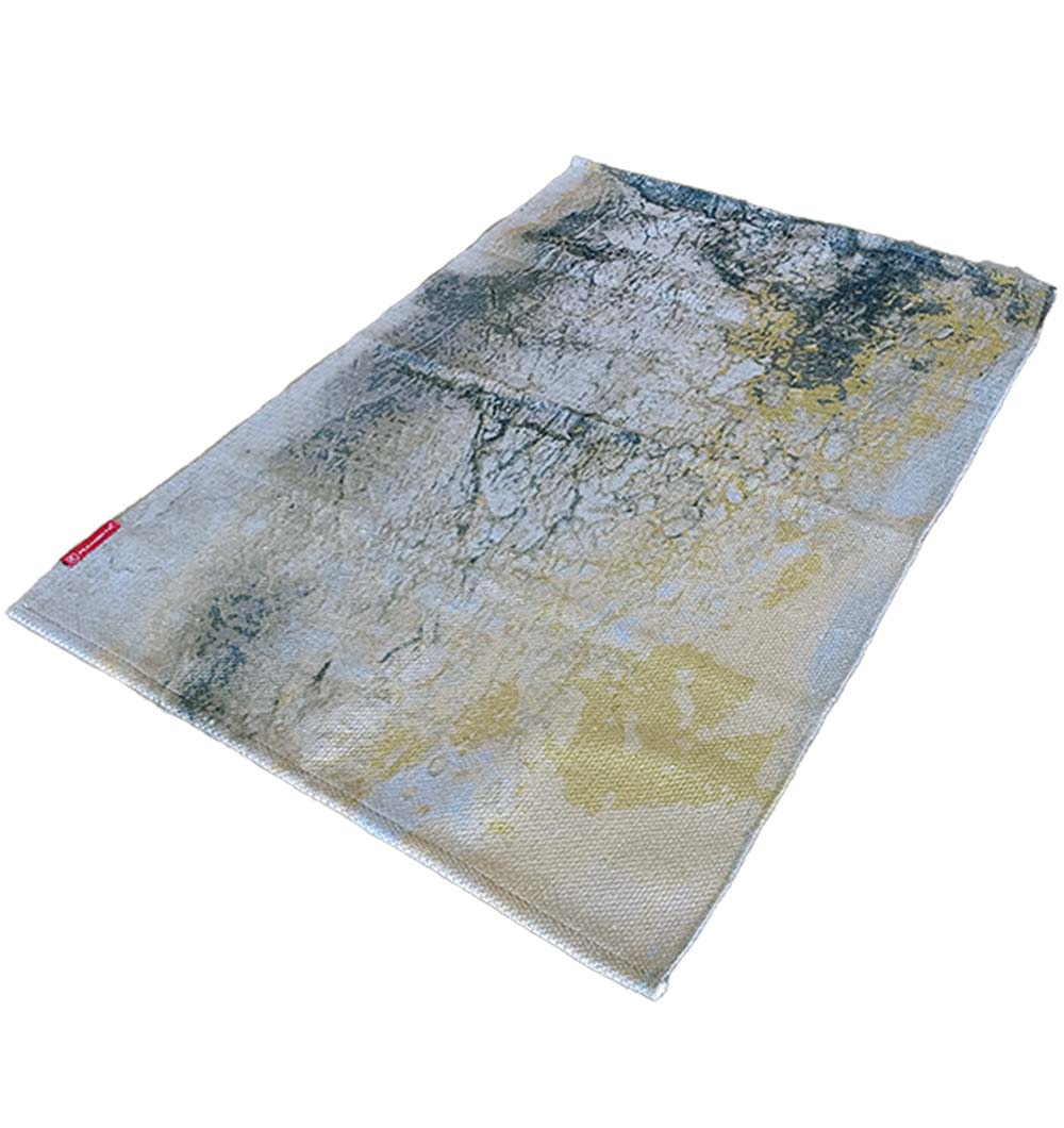 The RAMSHA HOME Geometry Pattern Printed Durry Green Color DD-009 is a modern rectangular area rug featuring abstract geometric patterns and green tones—ideal for adding a stylish, contemporary touch to your space.
