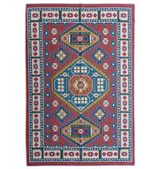 Multi Color Digital Printed Rug Maroon Rug DD-019