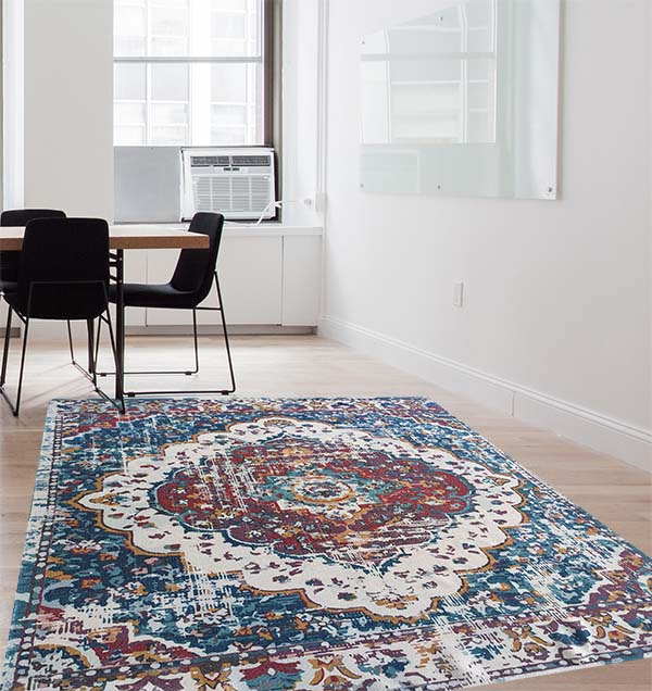 Vintage Pattern Multi Color Printed Rug DD-021