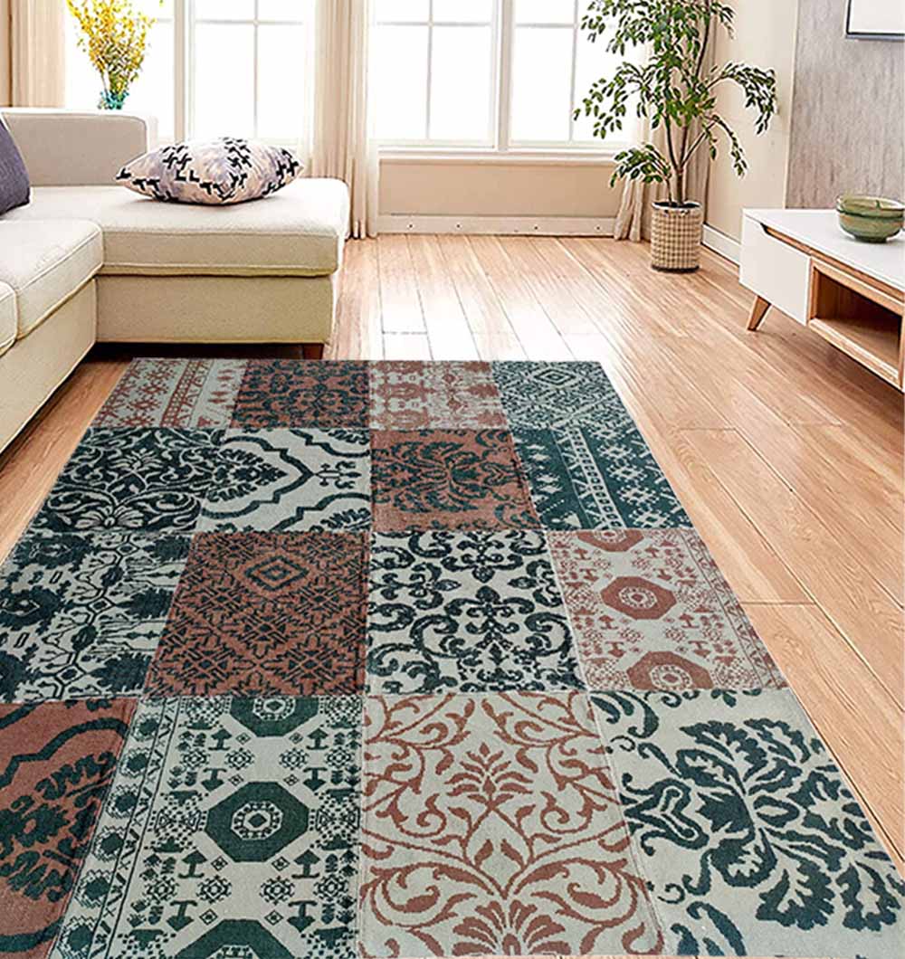 Ethnic Pattern Multi Color Printed Rug DD-023