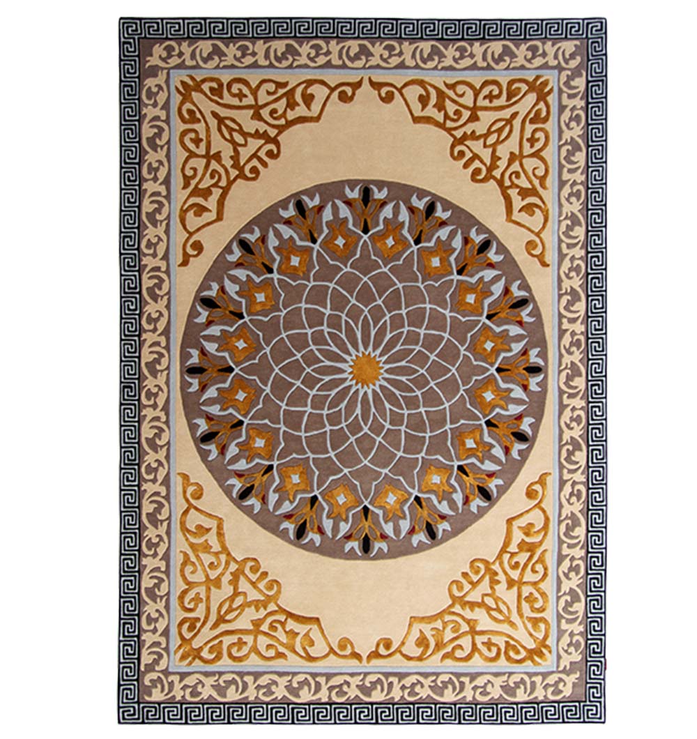 Multi Colored rectangle Hand Made Carpets 250x350 cm HTWV-40