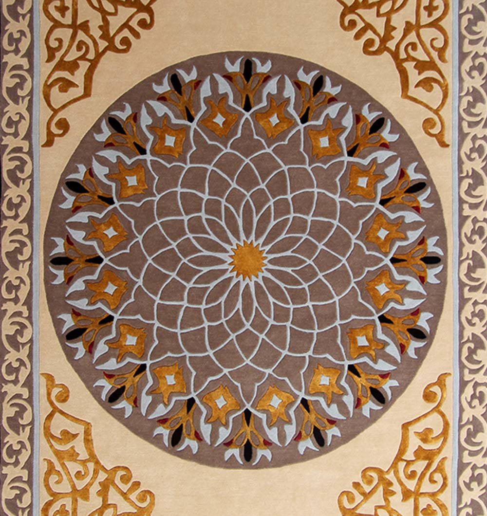 Multi Colored rectangle Hand Made Carpets 250x350 cm HTWV-40