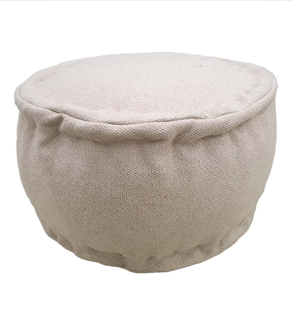 Comfortable round polyester pouf PF-143, ideal as a stylish living room accent