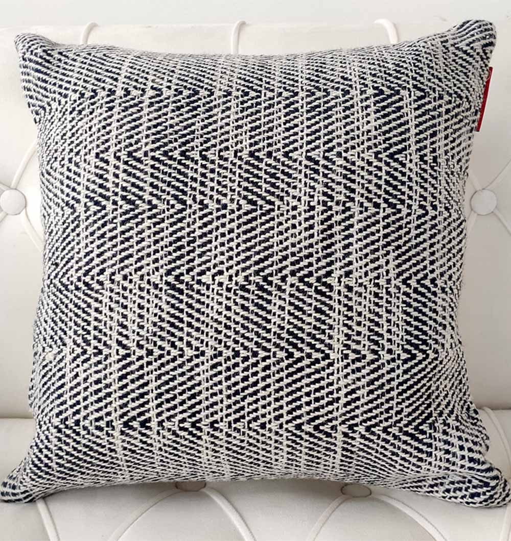 Woven Black Polyester Cushion CS-248