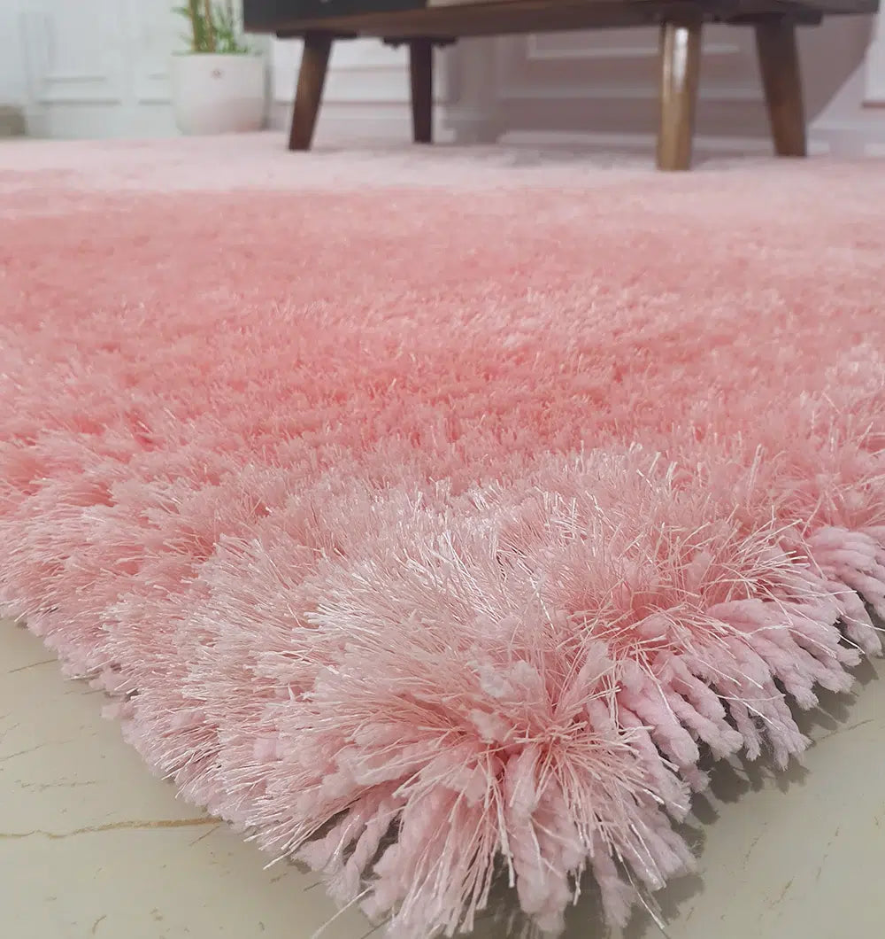 Pink Home Decor Shaggy Rug - SG 01