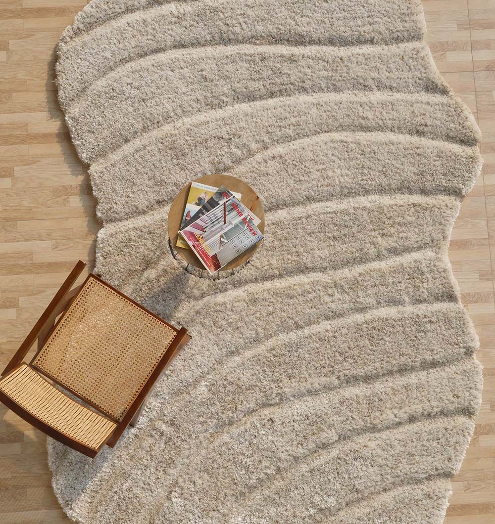 Shaggy Shape Rug for Living Room - SG 017 (200X300 cm)