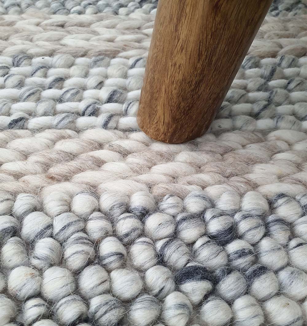 Wool & Cotton Bedroom Rug, Living room Rug, Floor Woven Rug SR-050