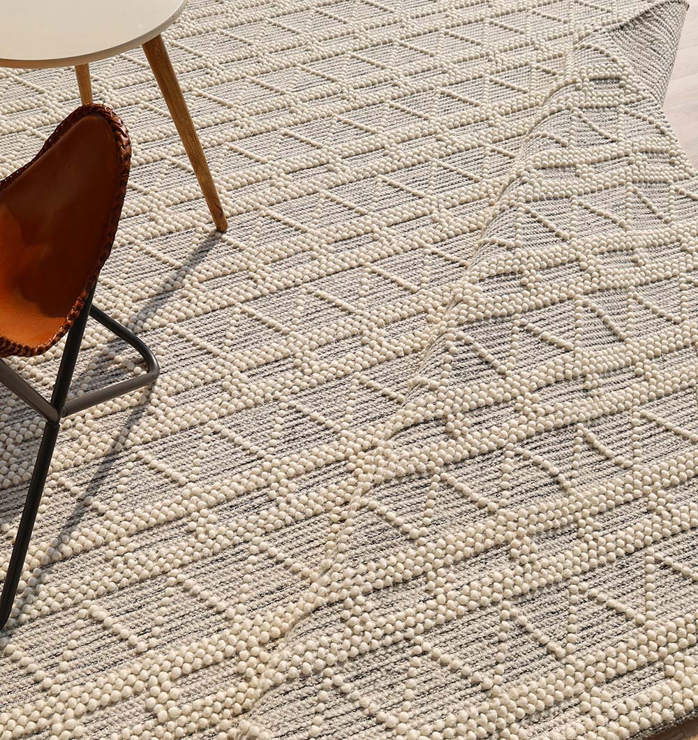 Detail shot highlighting the durable fibers that are easy to maintain and naturally resistant to wear.