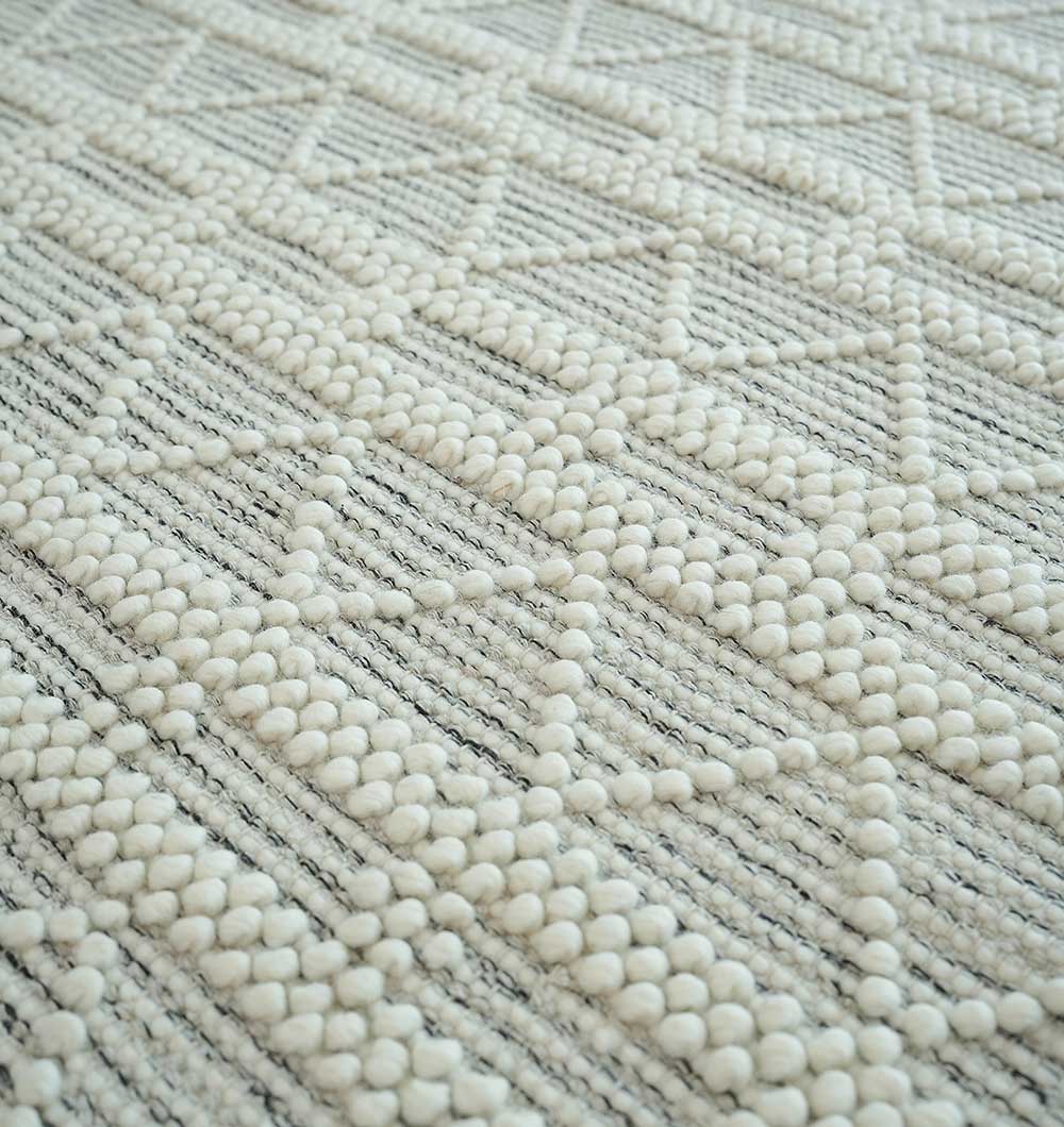 Wool Woven Rug Area Rug with Natural Color SRN-040