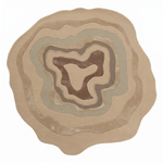 Luxury Abstract Contour Rug – Soft Textured Beige Accent Rug HTWV-194