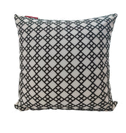 White And Grey Embroidery Cotton Cushion CS-262