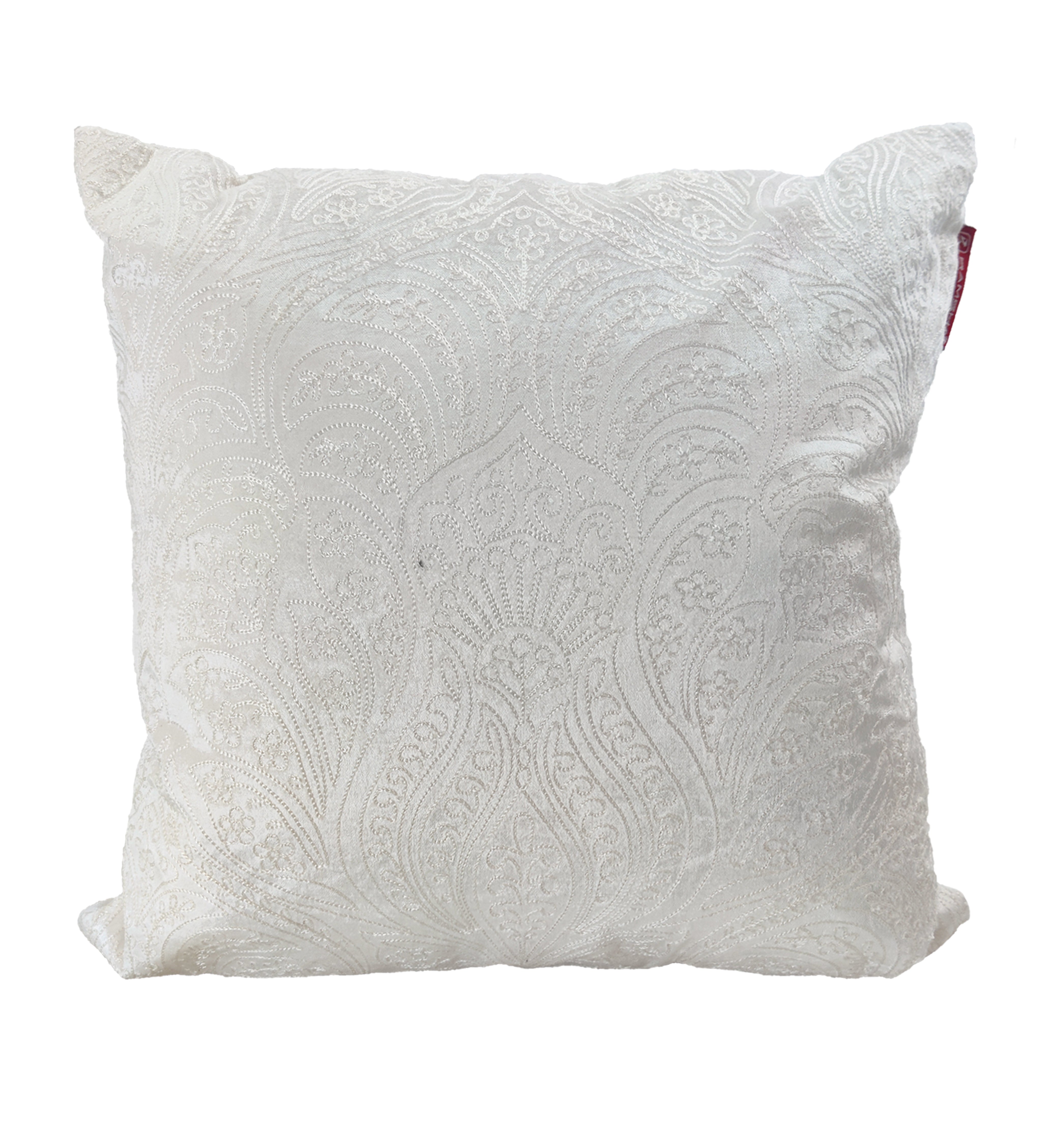 White Embroidery Cushion CS-266