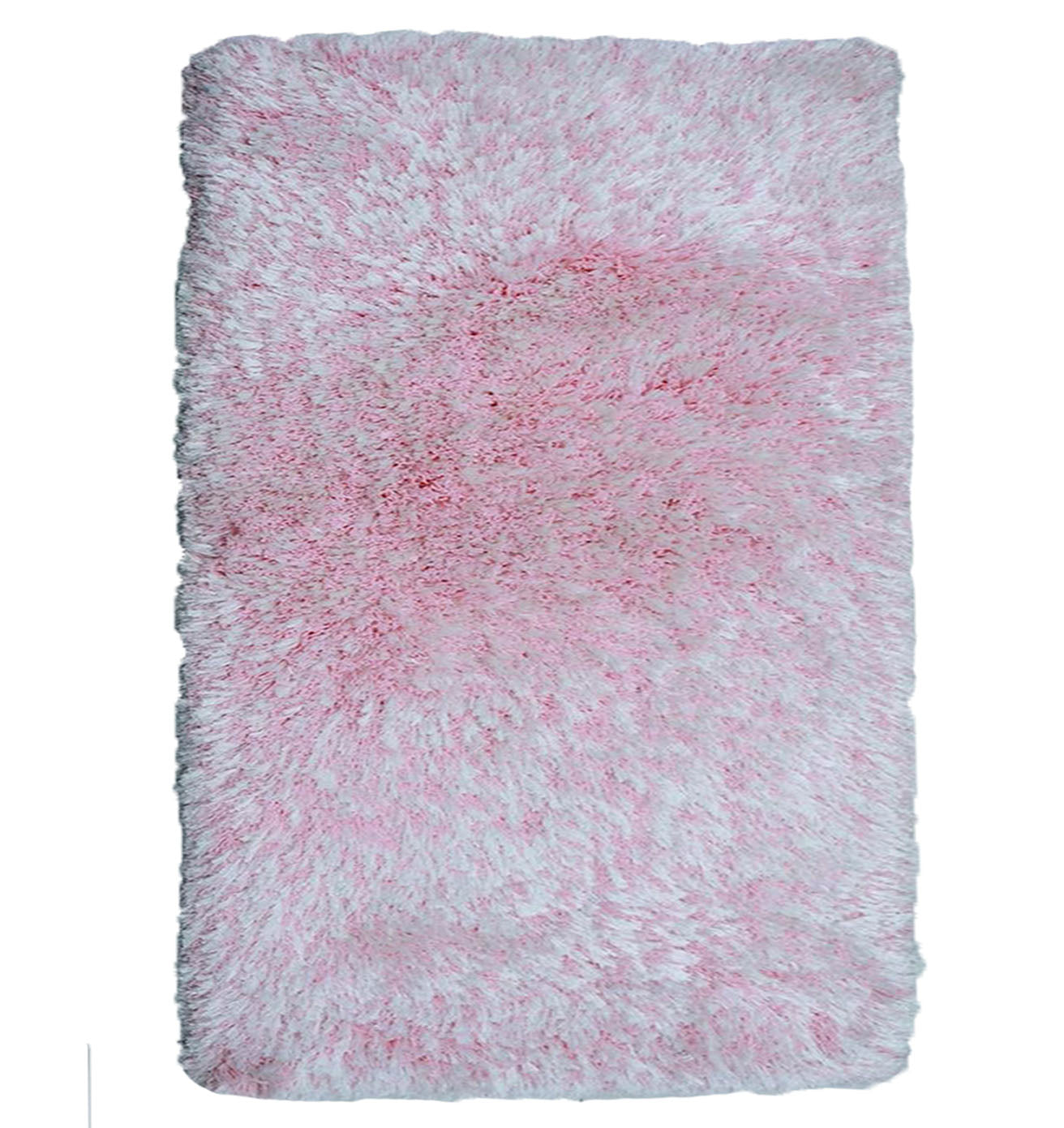 Light Pink Color Dining Room Shaggy Rug - SG 02