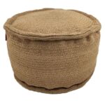 Natural Color Home Area Pouf for Drawing Room - PF 056 (50x50x30cm)