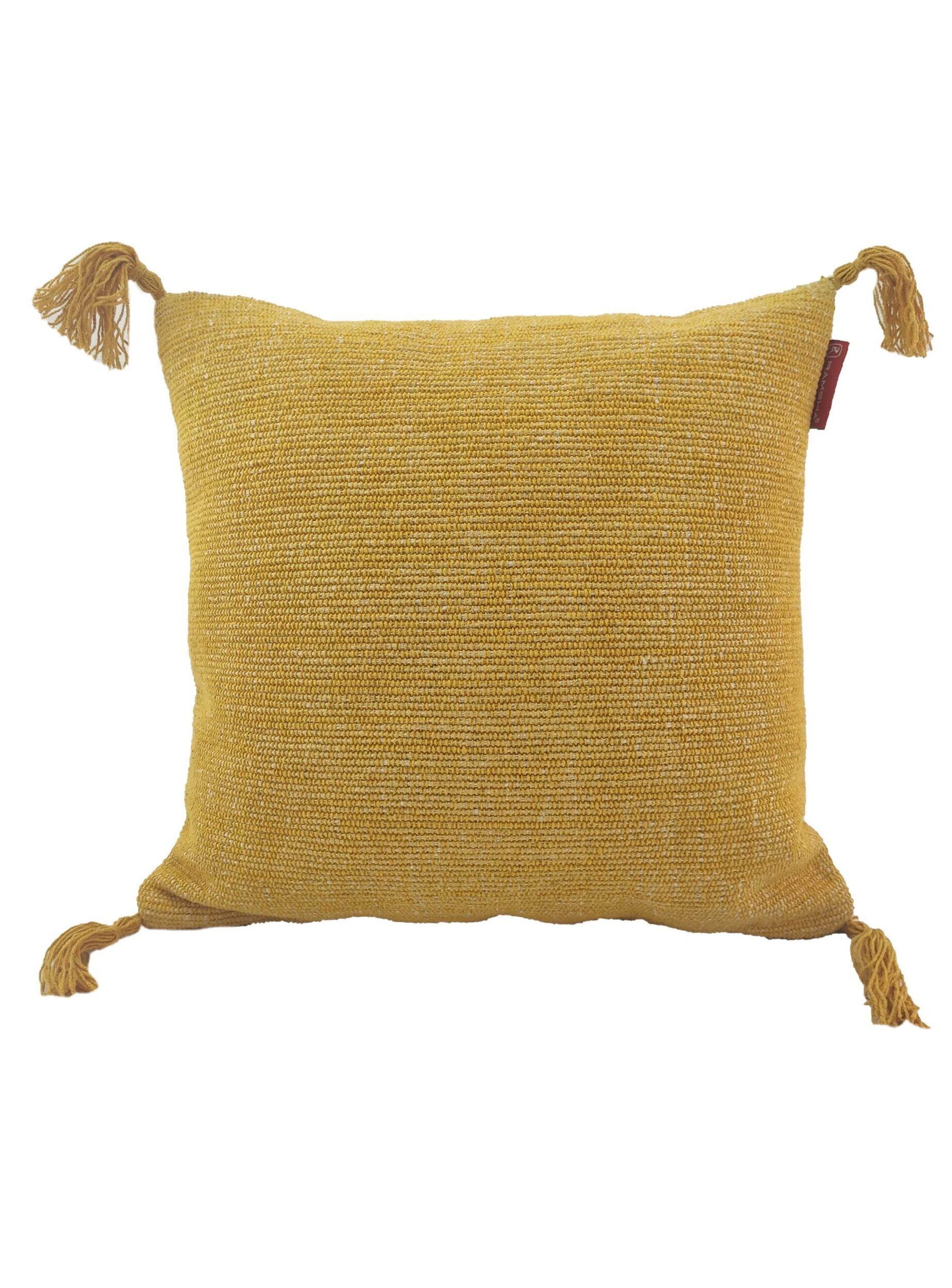 001-1-scaled-1-1847x2500-1.jpg Yellow Color Cotton Cushion with Filler for Window Seat, Bed, and Floor - CS 157 (60x60cm) - الصورة 1