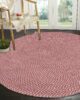 Amazing Handmade Pink Cotton Round Rug - BR 011 - Image 4