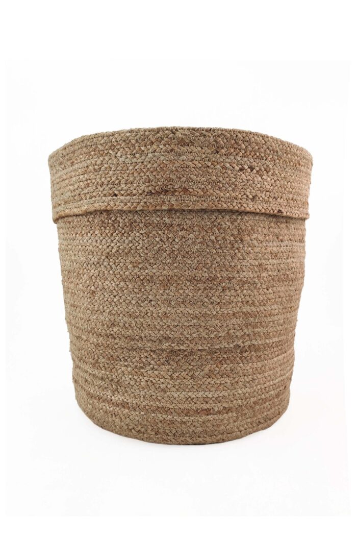 ⁦Natural Handmade Jute Basket for Living Room and Bedroom Storage - BS 016 (40x50cm)⁩ - الصورة ⁦3⁩