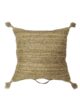 Natural Color Jute Cushion with Filler for Hallway, Bed, Couch - CS 134 (60x60cm)