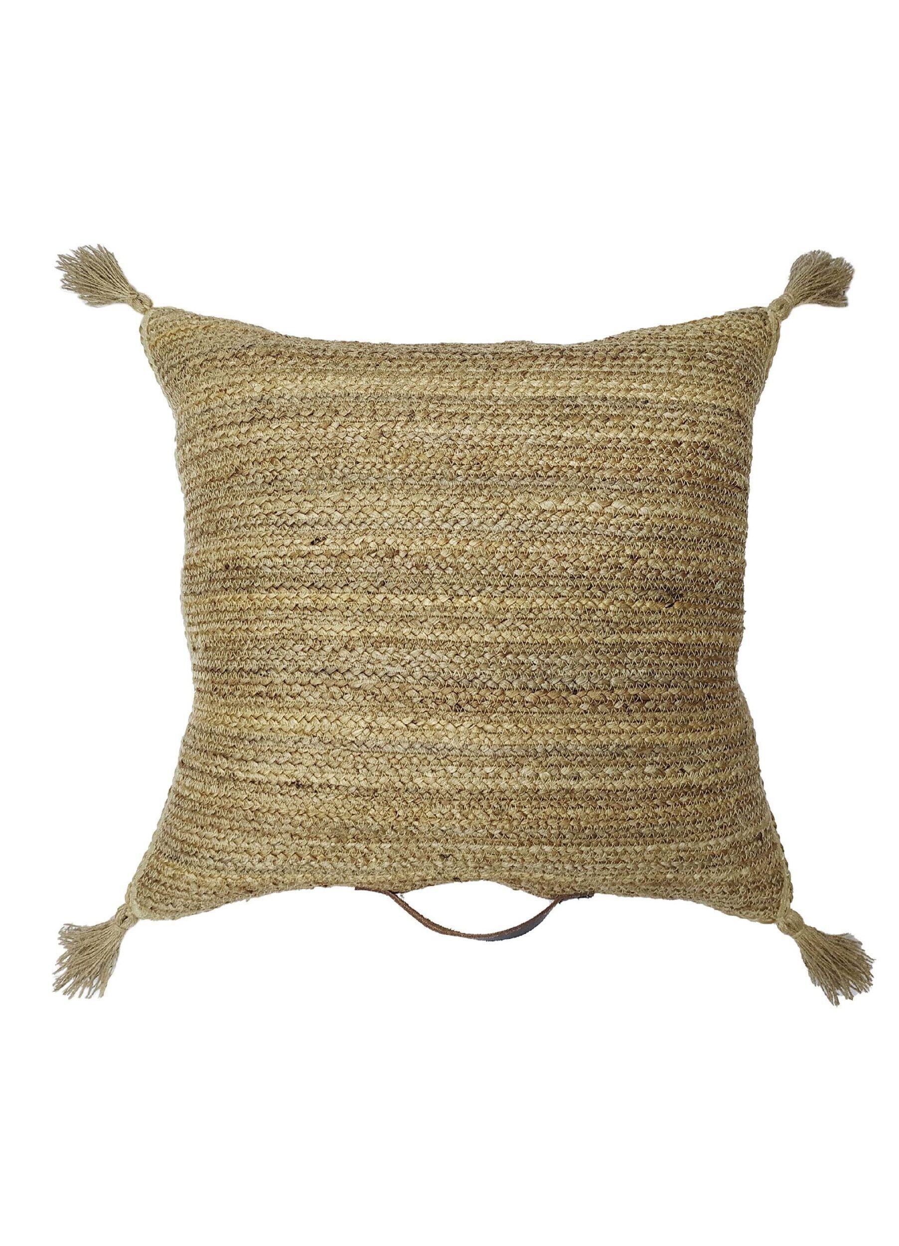 01-10-scaled-1-1804x2500-1.jpg Natural Color Jute Cushion with Filler for Hallway, Bed, Couch - CS 134 (60x60cm) - الصورة 1