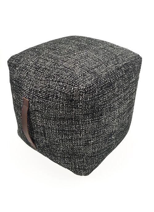 01-14-3-500x687-1.jpg Black Color Cotton Kids Room Pouf - PF 046 (40x40x40cm) - الصورة 1
