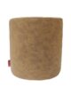 Tan Color Leather Decorative Pouf - PF 041 (40x40x40cm)