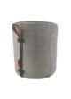 Grey Color Living Room Pouf with Handle - PF 023 (40x40x40cm)