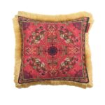 Multi-Color Digital Printed Polyester Cushion with Lace for Couch, Sofa, and Bed - CS 060 (45x45cm)