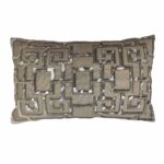 Beautiful Design Olive Green Leather Cushion - CS 107 (30x50cm)