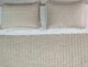 Beautiful Beige & White Bed Spread - BDS 03 (250x250cm) - الصورة 3