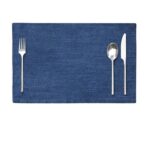 Blue Color Cotton Placemat - PM 040 (30x44cm)
