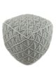 White Color Modern Living Room Area Pouf - PF 062 (40x40x40cm)