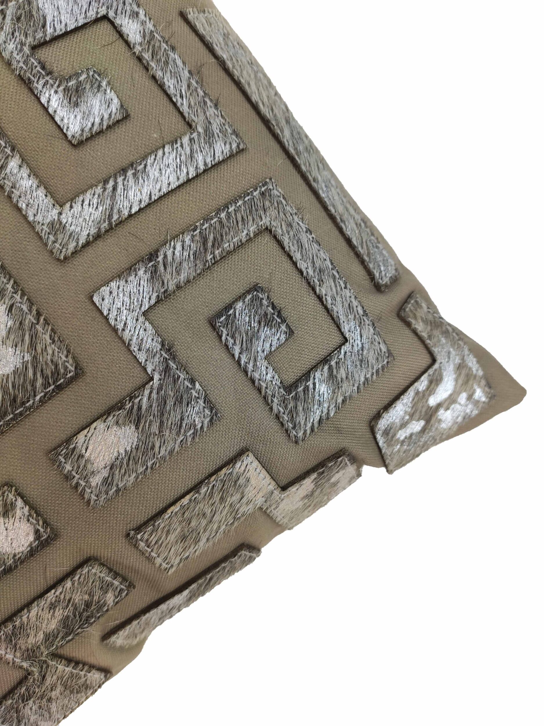 01-4-scaled-1.jpg Home Decor Olive Green Soft Leather Cushion - CS 106 (30x50cm) - الصورة 3