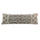 Natural & Black Handmade Cotton and Wool Woven Cushion Cover - CS 050 (30x90cm)
