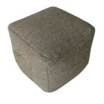 Floor Bedroom Pouf Grey Color - PF 057 (40x40x40cm)