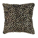 Black Polyester Magic Sequins Cushion Cover for Living Room and Playroom - CS 025 (40x40cm)