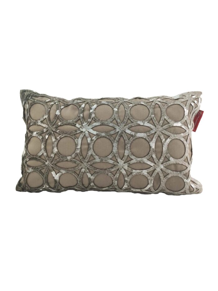 ⁦Home Decorative Olive Green Leather Cushion - CS 100 (30x50cm)⁩ - الصورة ⁦1⁩