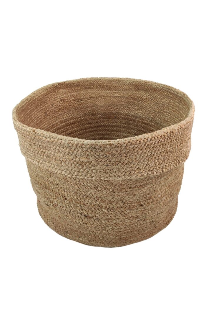⁦Natural Handmade Jute Basket - BS 016 (50x40cm)⁩ - الصورة ⁦1⁩