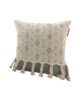 White and Grey Color Cotton Cushion with Filler for Window Seat, Floor - CS 173 (45x45cm) - Image 2