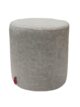 Grey Color Leather Pouf for Floor - PF 042 (40x40x40cm)