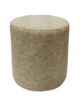 Ivory Color Bedroom Leather Pouf - PF 043 (40x40x50cm)