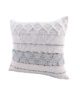 White Color Embroidery Cotton Cushion with Filler for Sofa, Outdoor Cushion - CS 149 (45x45cm) - الصورة 2