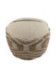 Natural & White Color Indoor Decor Area Pouf - PF 051 (50x50x30cm) - الصورة 2