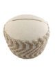 Natural and White Color Balcony Decor Pouf - PF 050 (50x50x30cm) - الصورة 3
