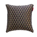 Black and Gold Polyester Embroidery Cushion Cover for Living Room, Home Decor, and Bedroom - CS 014 (40x40cm)