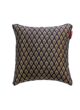 Black and Gold Polyester Embroidery Cushion Cover for Living Room, Home Decor, and Bedroom - CS 014 (40x40cm)