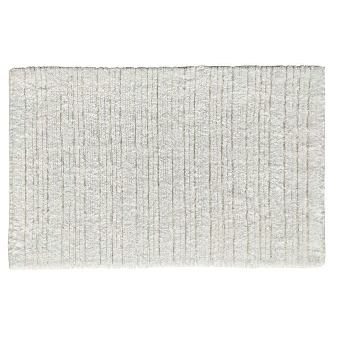 ⁦Bleach White Non-Slip Fluffy Soft Cotton Bathmat - BT 001 (60x90cm)⁩ - الصورة ⁦1⁩